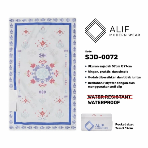 ALIF SAJADAH TRAVEL / SAKU / PORTABLE / ( ALIF MODERN WEAR SJD-0072 )
